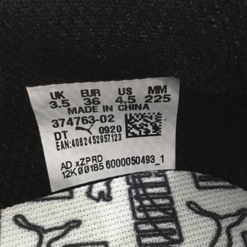 プーマ PUMA スニーカー スニーカー 374763-02 フューチャー ライダー コントラスト UK3.5 US：4.5 ロゴ、文字 黒 / ブラック / X 白 / ホワイト /  レディース USED 古着 中古 10150247