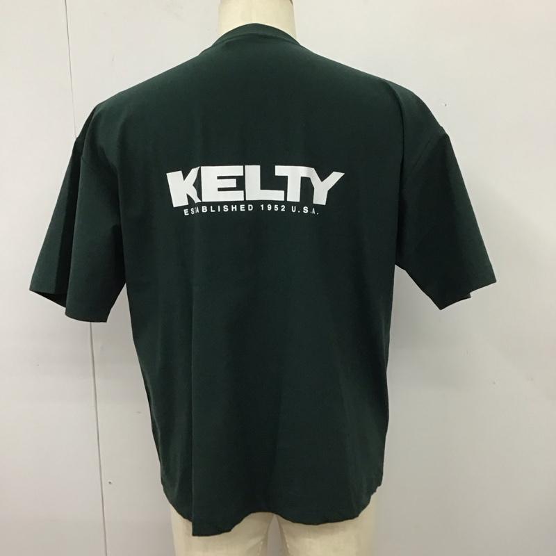 ケルティ KELTY Tシャツ 半袖 半袖カットソー プリントTシャツ クルーネックカットソー S ロゴ、文字 緑 / グリーン /  メンズ USED 古着 中古 10115945