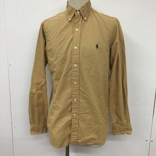 ラルフローレン RALPHLAUREN シャツ、ブラウス 長袖 長袖シャツ カラーシャツ 長袖カットソー ボタンダウンシャツ S ロゴ、文字 ベージュ / ベージュ /  メンズ USED 古着 中古 10107318