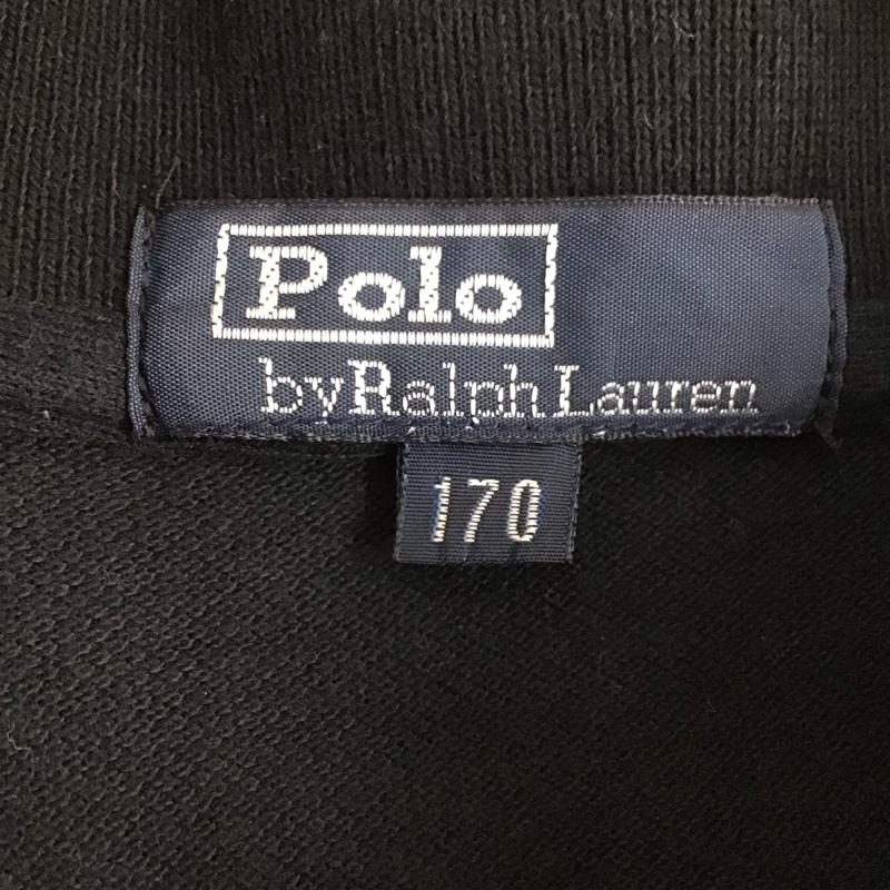 ポロバイラルフローレン Polo by RALPH LAUREN ポロシャツ 半袖 半袖ポロシャツ 半袖カットソー カラーシャツ ロゴ、文字 黒 / ブラック /  ボーイズ USED 古着 中古 10131270