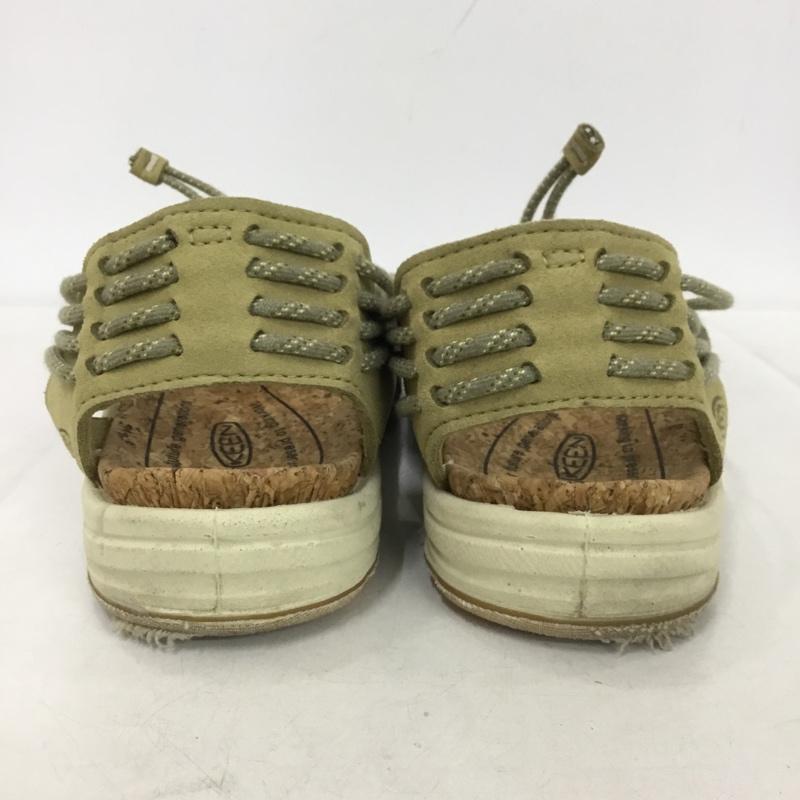 キーン KEEN サンダル サンダル 1028686 UNEEK 2 HARVEST 24cm アウトドアシューズ 24.0cm ロゴ、文字 カーキ / カーキ /  レディース USED 古着 中古 10148641
