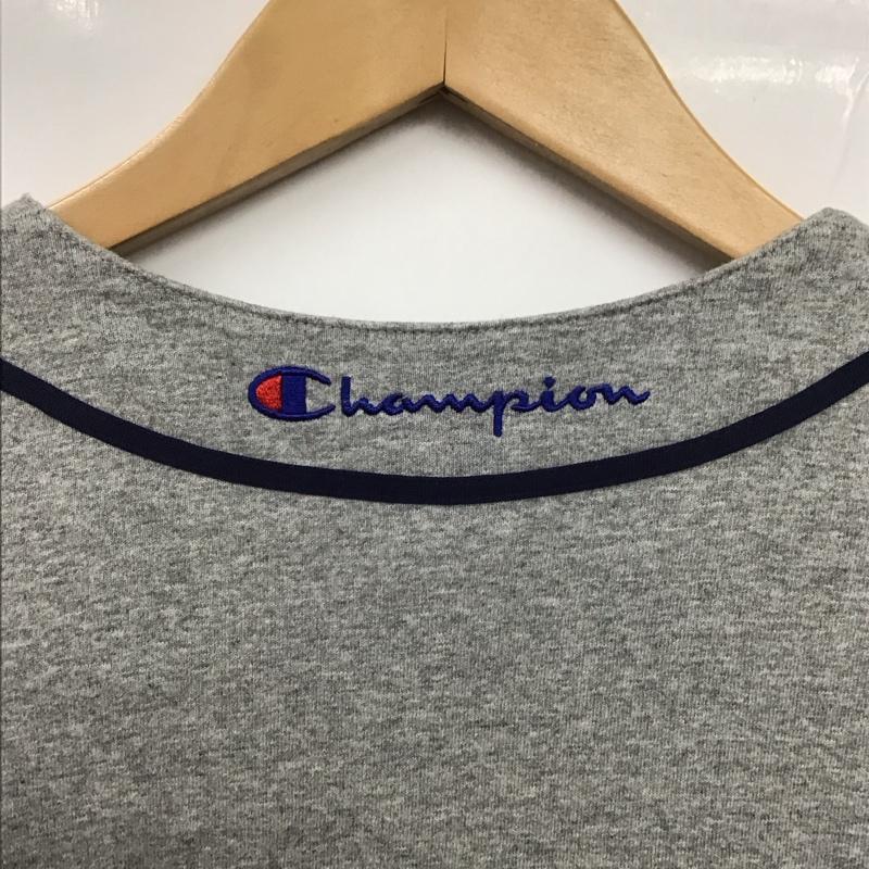チャンピオン Champion シャツ、ブラウス 半袖 c8-r348 ベースボールTシャツ 半袖シャツ ノーカラーシャツ S 無地 灰 / グレー /  メンズ USED 古着 中古 10130342