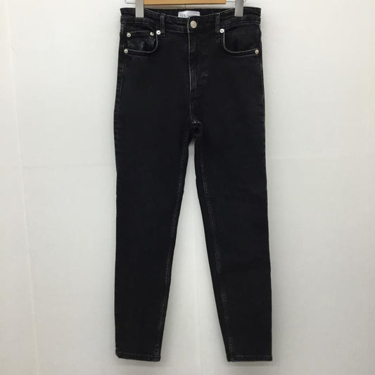 ザラ ZARA パンツ デニム、ジーンズ 36 無地 黒 / ブラック /  レディース USED 古着 中古 10139661