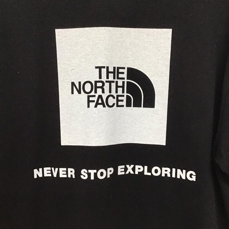 ザノースフェイス THE NORTH FACE Tシャツ 半袖 nt32447 ショートスリーブバックスクエアロゴティー 半袖カットソー プリントTシャツ XL ロゴ、文字 黒 / ブラック /  メンズ USED 古着 中古 10133265