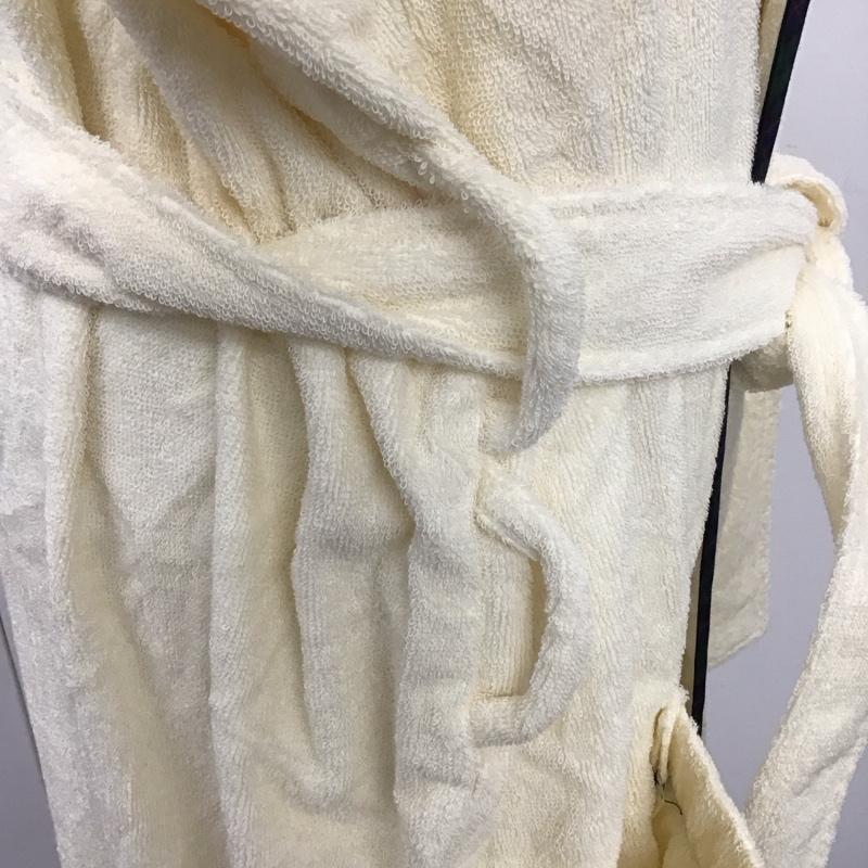 ラルフローレン RALPHLAUREN ウェア ウェア 6073-1530-29 タータンバインディングバスローブ タグ付き L ワンポイント アイボリー / アイボリー /  メンズ USED 古着 中古 10114957