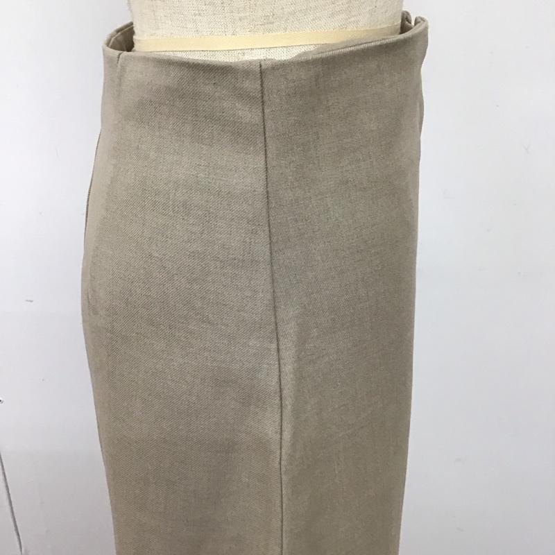古着 USED スカート ロングスカート タイトスカート スリット LAULEN S 無地 ベージュ / ベージュ /  レディース USED 古着 中古 10108239