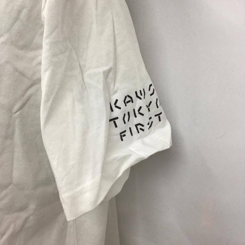 ユニクロ UNIQLO Tシャツ 半袖 341-446312 Tシャツ クルーネックカットソー プリントTシャツ XL プリント 白 / ホワイト /  メンズ USED 古着 中古 10127346