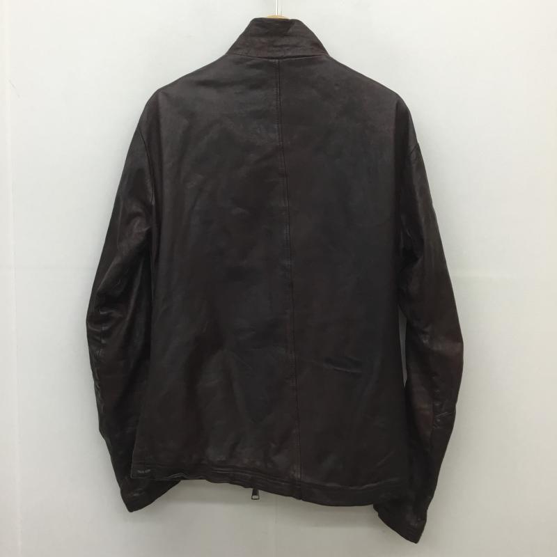 ジョルジオブラット GIORGIO BRATO ジャケット、上着 レザージャケット 羊革 ラムレザー ダークブラウン / ダークブラウン /  メンズ USED 古着 中古 10107279