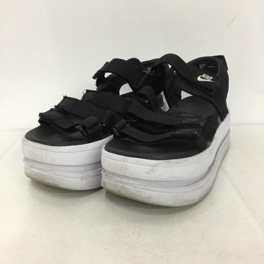 ナイキ NIKE サンダル サンダル DH0223 001 W ICON CLASSIC SANDAL 25cm 25.0cm ロゴ、文字 黒 / ブラック / X 白 / ホワイト /  レディース USED 古着 中古 10144830