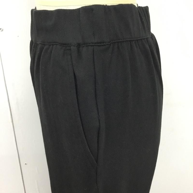 ニコアンド niko and... ボトムス ボトムス S216IL39AD ストレッチパンツ 裾スリット 3 無地 黒 / ブラック /  レディース USED 古着 中古 10107029