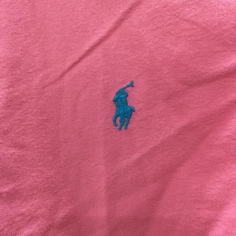 ラルフローレン RALPHLAUREN シャツ、ブラウス 半袖 半袖シャツ カラーシャツ 半袖カットソー XS ロゴ、文字 桃 / ピンク /  メンズ USED 古着 中古 10113298