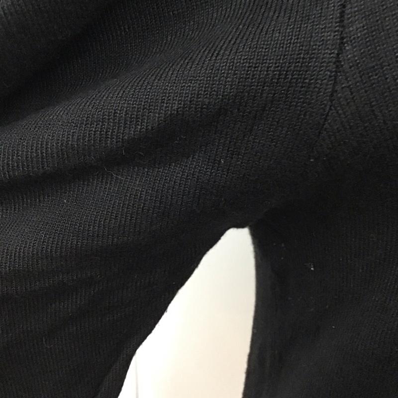 ザラ ZARA ニット、セーター 半袖 半袖ニットカットソー Vネックカットソー 半袖セーター S 無地 黒 / ブラック /  レディース USED 古着 中古 10122519
