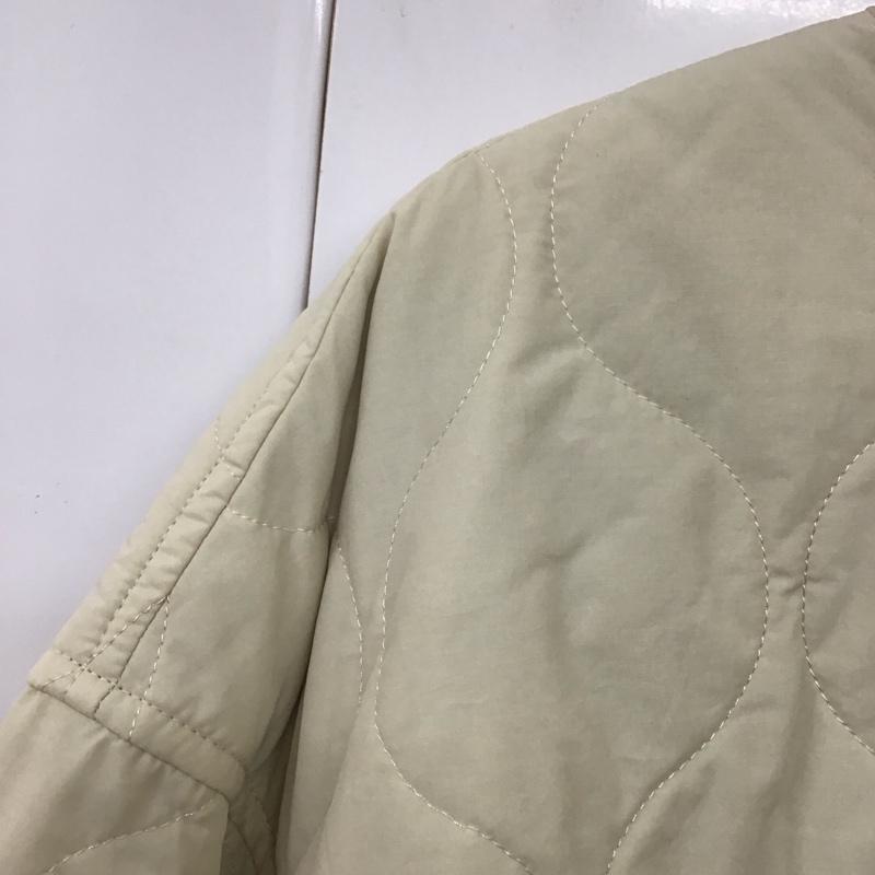 ローリーズファーム LOWRYS FARM ジャケット、上着 ジャケット、ブレザー LF720066 キルティングブルゾン ノーカラー FREE 無地 アイボリー / アイボリー /  レディース USED 古着 中古 10130798