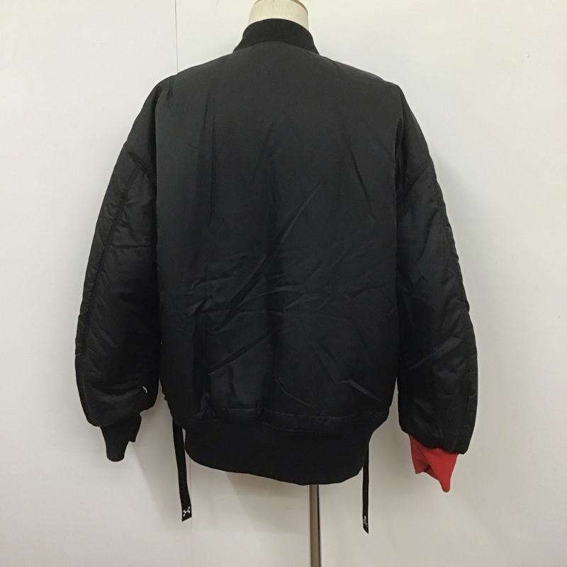 アルファインダストリー Alpha Industries ジャケット、上着 ジャンパー、ブルゾン ALPHA INDUSTRIES×C2H4×mastermind コラボ MA-1ジャケット ジップアップジャケット リバーシブル M ロゴ、文字 黒 / ブラック / X 赤 / レッド /  メンズ USED 古着 中古 10107503