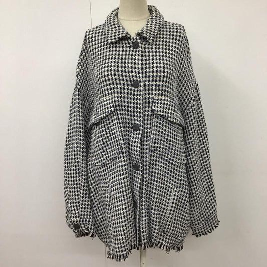 ザラ ZARA ジャケット、上着 ジャケット、ブレザー カラージャケット カジュアルジャケット アウター L チェック マルチカラー / マルチカラー /  レディース USED 古着 中古 10115738