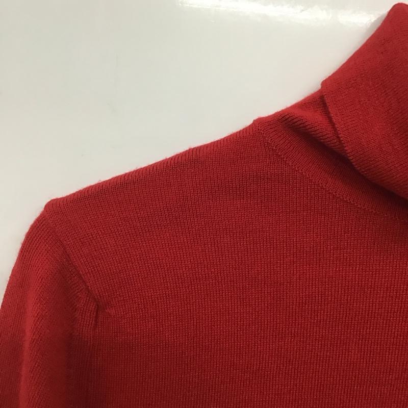 マーガレットハウエル MARGARET HOWELL ニット、セーター 長袖 長袖ニットカットソー タートルネック セーター プリント 赤 / レッド / X 灰 / グレー /  メンズ USED 古着 中古 10140286