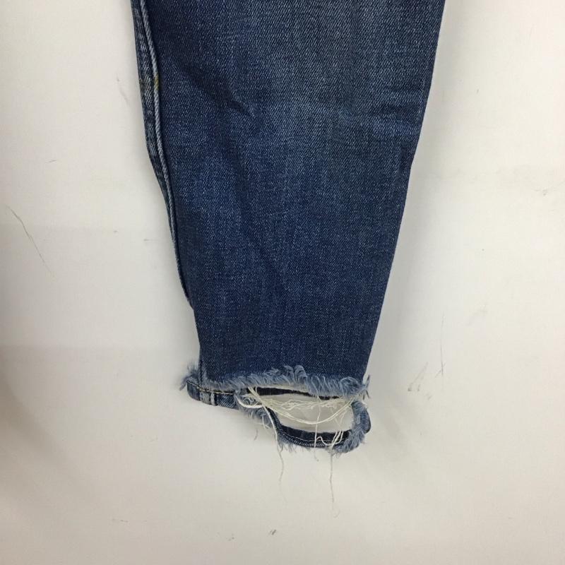 ザラメン ZARA MAN パンツ デニム、ジーンズ デニムパンツ スリムパンツ カジュアルパンツ ストレッチパンツ 40インチ ダメージ加工 インディゴ / インディゴ /  メンズ USED 古着 中古 10129510