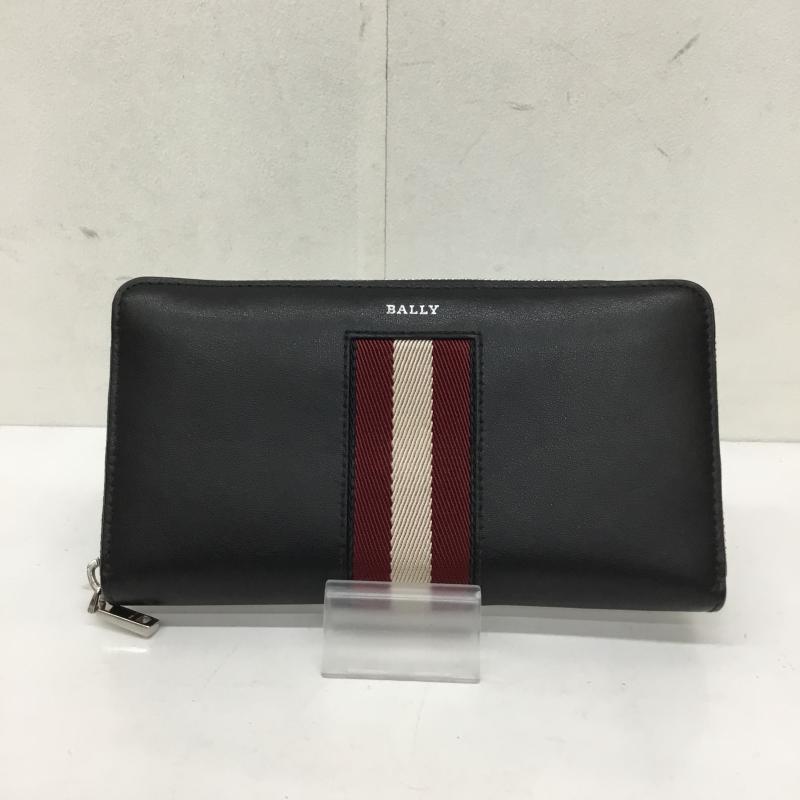 バリー BALLY 財布 長財布 ロゴ、文字 黒 / ブラック /  メンズ USED 古着 中古 10136219