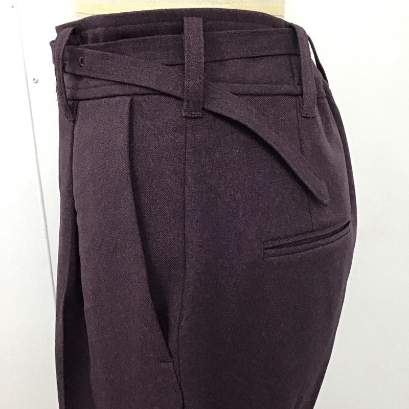 パブリックトウキョウ PUBLIC TOKYO パンツ スラックス 700440010 エバークリースフレアパンツ 1 無地 紫 / パープル /  レディース USED 古着 中古 10109349
