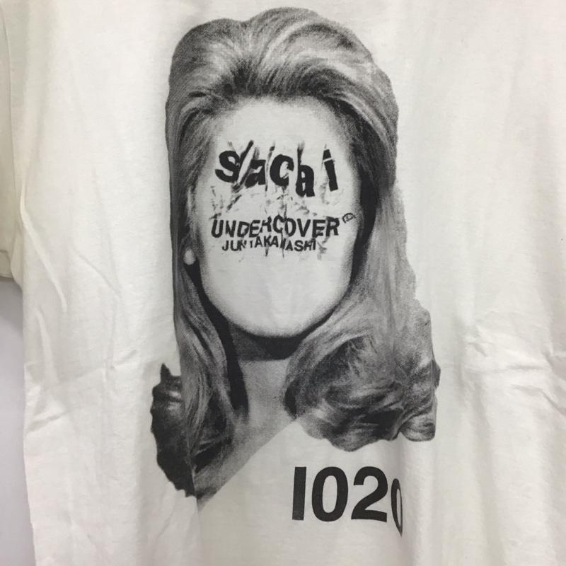 サカイ Sacai Tシャツ 半袖 17-03785/uct9818-2 UNDERCOVER コラボ プリントTシャツ 3 プリント 白 / ホワイト /  メンズ USED 古着 中古 10148022