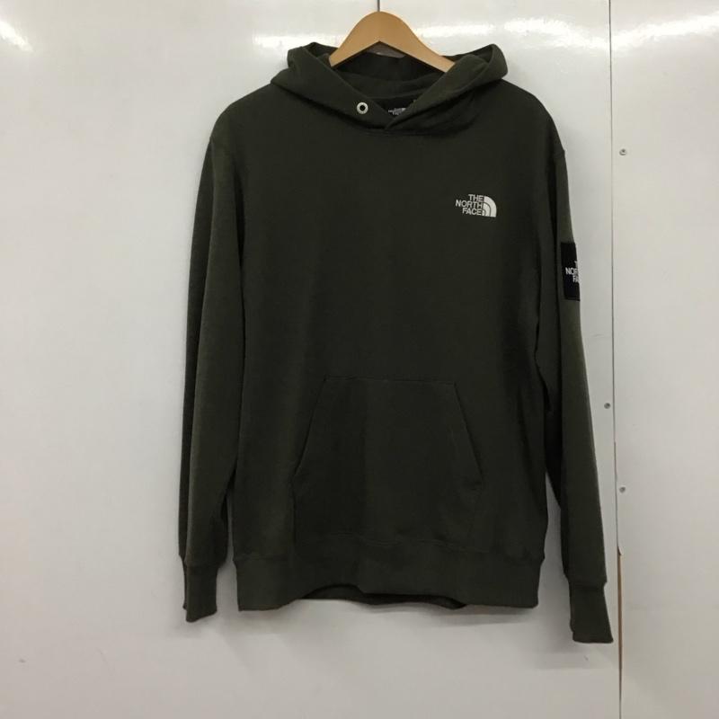 ザノースフェイス THE NORTH FACE パーカー 長袖 nt12230 SQUARELOGOHOODIE スクエアロゴフーディー L ロゴ、文字 カーキ / カーキ /  メンズ USED 古着 中古 10145244