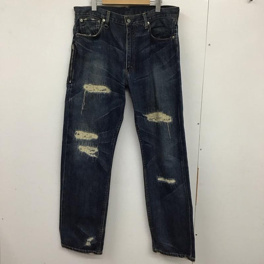 リーバイスフェノム LEVI S Fenom パンツ デニム、ジーンズ 505-0207ｍ デニムパンツ ワイドパンツ カジュアルパンツ 36 プリント X ダメージ加工 インディゴ / インディゴ /  メンズ USED 古着 中古 10134062