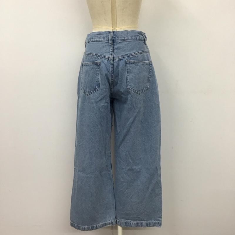 フリークスストア FREAK S STORE パンツ デニム、ジーンズ デニムパンツ ストレートパンツ ワイドパンツ カジュアルパンツ M 無地 インディゴ / インディゴ /  レディース USED 古着 中古 10114448