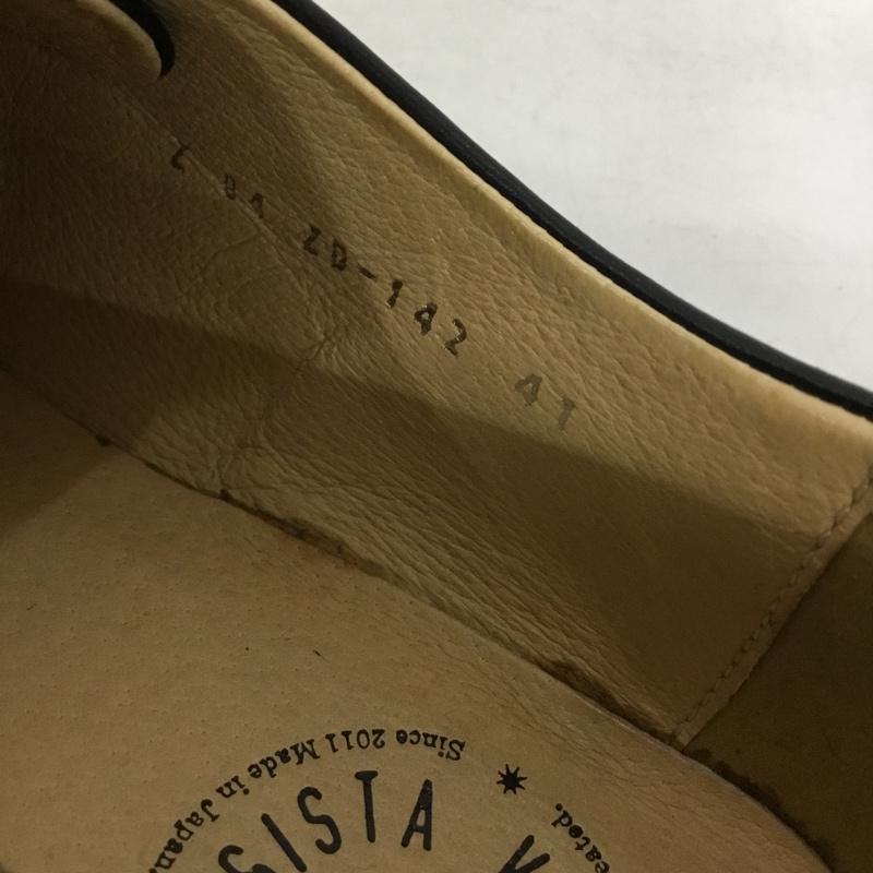 ヴァリジスタ VARISISTA カジュアルシューズ カジュアルシューズ Uチップ 41 日本製 無地 黒 / ブラック /  メンズ USED 古着 中古 10149860