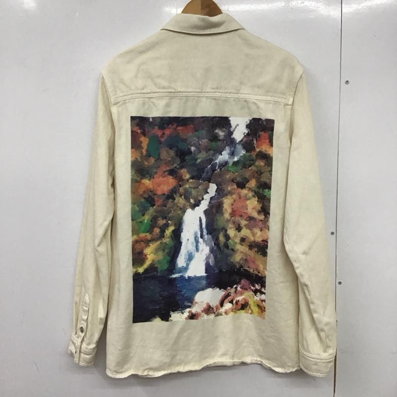 ザラ ZARA シャツ、ブラウス 長袖 長袖シャツ 無地シャツ カラーシャツ L 刺繍 白 / ホワイト /  メンズ USED 古着 中古 10133508