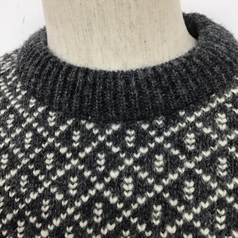 エルエルビーン L.L.Bean ニット、セーター 長袖 S  灰 / グレー / X 白 / ホワイト /  メンズ USED 古着 中古 10111713