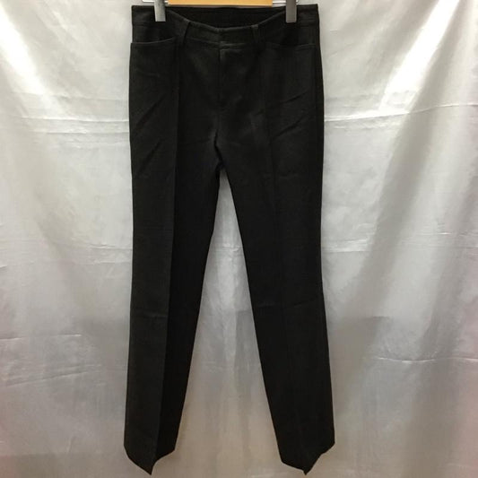 マカフィー MACPHEE パンツ スラックス 12-04-14-04747 ウール センタープレス カシミヤ混 40 無地 ダークブラウン / ダークブラウン /  レディース USED 古着 中古 10115427