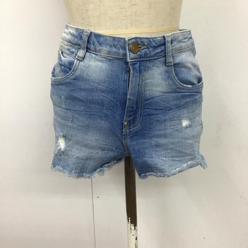 ザラ ZARA パンツ ショートパンツ ホットパンツ デニムパンツ ショートパンツ 36 無地 インディゴ / インディゴ /  レディース USED 古着 中古 10115953
