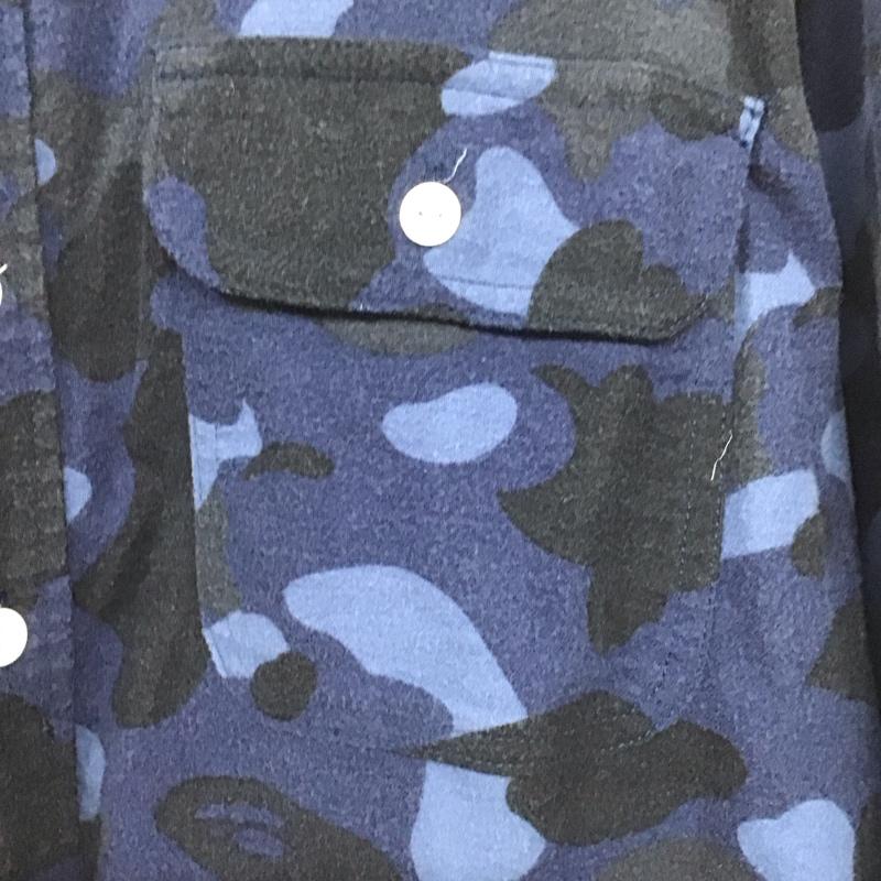 アベイシングエイプ A BATHING APE シャツ、ブラウス 長袖 長袖シャツ L カモフラージュ柄・迷彩 マルチカラー / マルチカラー /  メンズ USED 古着 中古 10145984