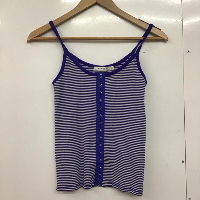 マウジー MOUSSY アンサンブルニット 長袖 010GSS80-0350 BOLERO AND CAMI SET FREE ボーダー柄 マルチカラー / マルチカラー /  レディース USED 古着 中古 10144022