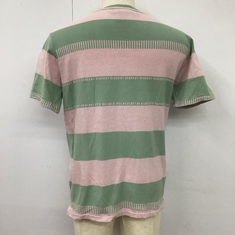 レミ レリーフ REMI RELIEF カットソー 半袖 半袖カットソー プリントTシャツ クルーネックカットソー S ボーダー柄 マルチカラー / マルチカラー /  メンズ USED 古着 中古 10113135