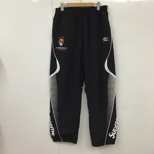 シュプリーム Supreme パンツ ワークパンツ、ペインターパンツ 2022SS UmbroTrackPant ジャージ ワイドパンツ L ロゴ、文字 黒 / ブラック /  メンズ USED 古着 中古 10119210