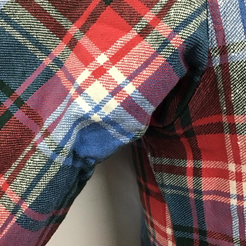 キャッツポウ CAT S PAW シャツ、ブラウス 長袖 長袖シャツ チェックシャツ カラーシャツ M チェック マルチカラー / マルチカラー /  メンズ USED 古着 中古 10125120