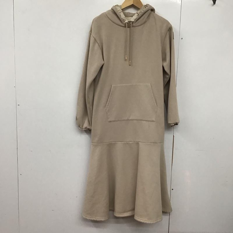 レディー Rady ワンピース ロングスカート nt0041 長袖ロングワンピース フーディーワンピース スウェットロングワンピース S 無地 ベージュ / ベージュ /  レディース USED 古着 中古 10143589