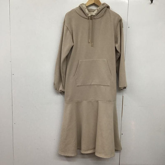 レディー Rady ワンピース ロングスカート nt0041 長袖ロングワンピース フーディーワンピース スウェットロングワンピース S 無地 ベージュ / ベージュ /  レディース USED 古着 中古 10143589