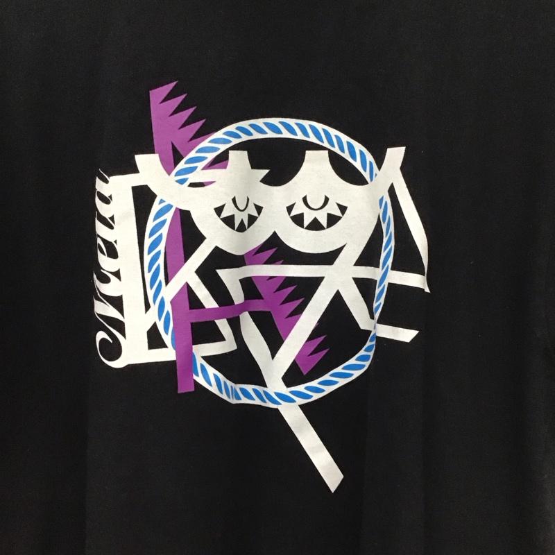 ベイプ BAPE Tシャツ 半袖 半袖カットソー プリントTシャツ クルーネックカットソー M プリント 黒 / ブラック /  メンズ USED 古着 中古 10130639