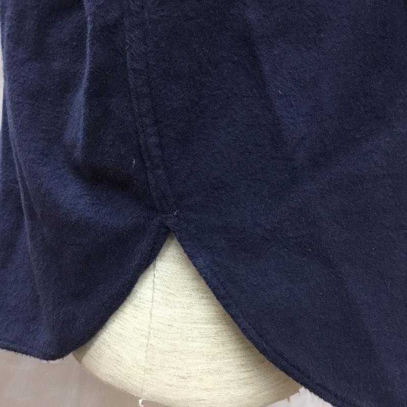 エルエルビーン L.L.Bean シャツ、ブラウス 長袖 1611 コットン ワークシャツ 無地 紺 / ネイビー /  メンズ USED 古着 中古 10116121