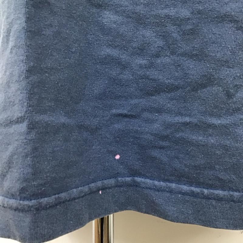 カーハート Carhartt カットソー 半袖 半袖カットソー プリントTシャツ ヘンリーネックカットソー XXL ロゴ、文字 青 / ブルー /  メンズ USED 古着 中古 10119950