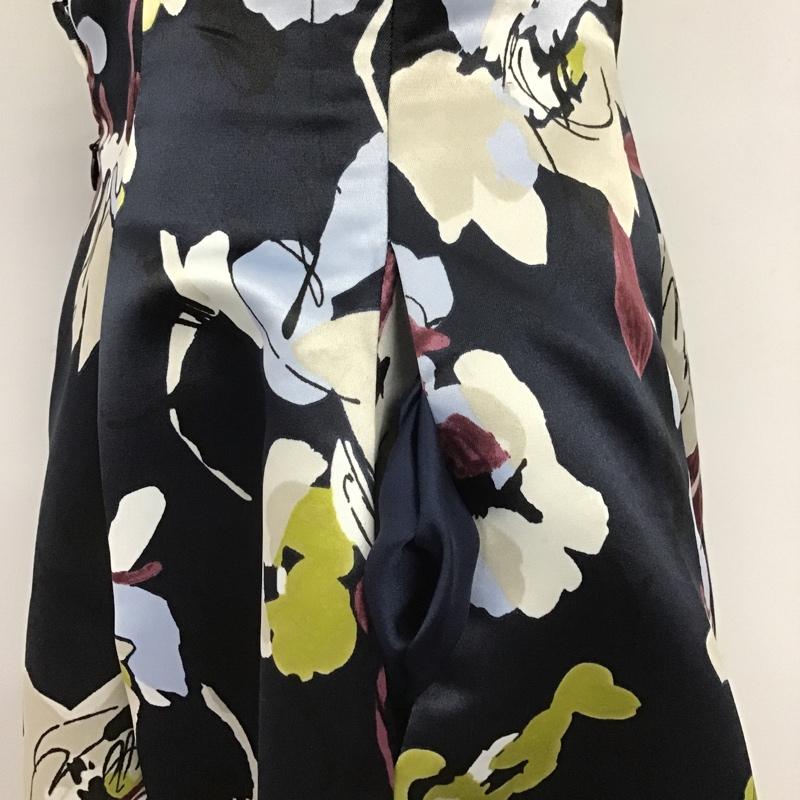 マーキュリーデュオ MERCURYDUO スカート ひざ丈スカート S 総柄 紺 / ネイビー /  レディース USED 古着 中古 10105793