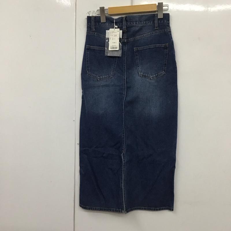 アーバンリサーチ URBAN RESEARCH スカート ロングスカート WH94-25M007 バックスリットデニムスカート タグ付き S 無地 青 / ブルー /  レディース USED 古着 中古 10129192