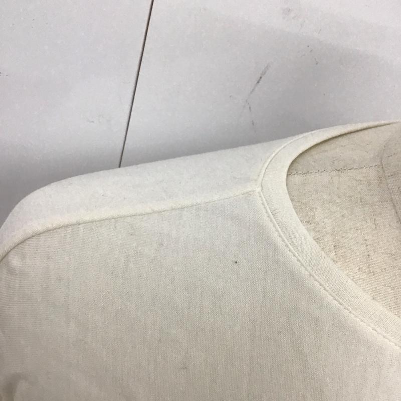 アーミィ armi カットソー 長袖 ロンT ウール混 コットン クルーネック 4 無地 オフホワイト / オフホワイト /  メンズ USED 古着 中古 10119835