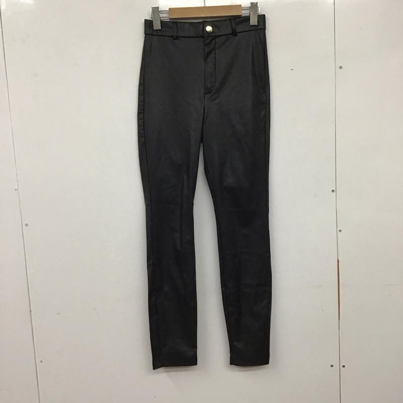 ザラ ZARA ボトムス ボトムス S 無地 黒 / ブラック /  レディース USED 古着 中古 10137880