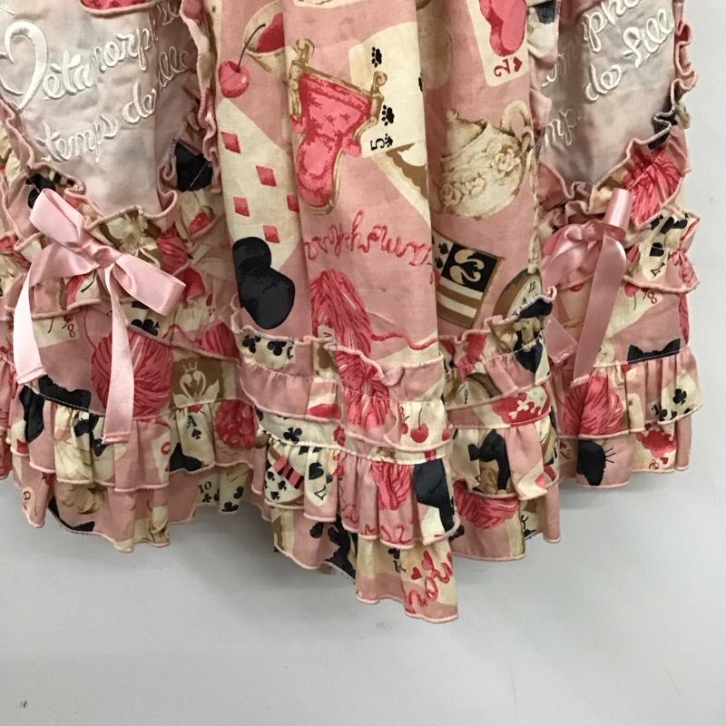 メタモルフォーゼ Metamorphose ワンピース ひざ丈スカート 総柄 桃 / ピンク /  レディース USED 古着 中古 10150650