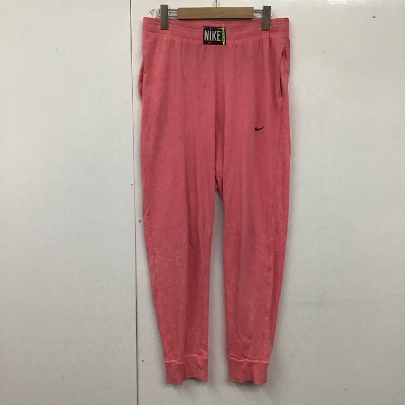 ナイキ NIKE パンツ ワークパンツ、ペインターパンツ dq3341-675 ウォッシュドスウッシュスウェットパンツ スウェットパンツ M ロゴ、文字 桃 / ピンク /  レディース USED 古着 中古 10128988