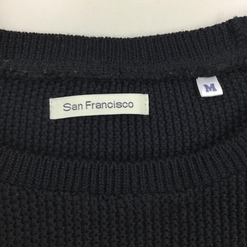 サンフランシスコ SAN FRANCISCO Tシャツ 半袖 M 無地 黒 / ブラック /  メンズ USED 古着 中古 10108869