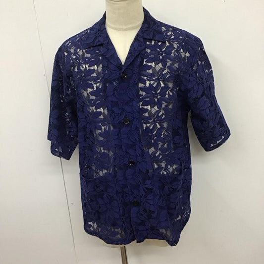 ニードルス Needles シャツ、ブラウス 半袖 半袖シャツ 総柄シャツ シースルーシャツ L 総柄 青 / ブルー /  メンズ USED 古着 中古 10125512